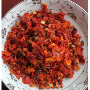 Granules de poivron rouge déshydraté 5 * 5 mm